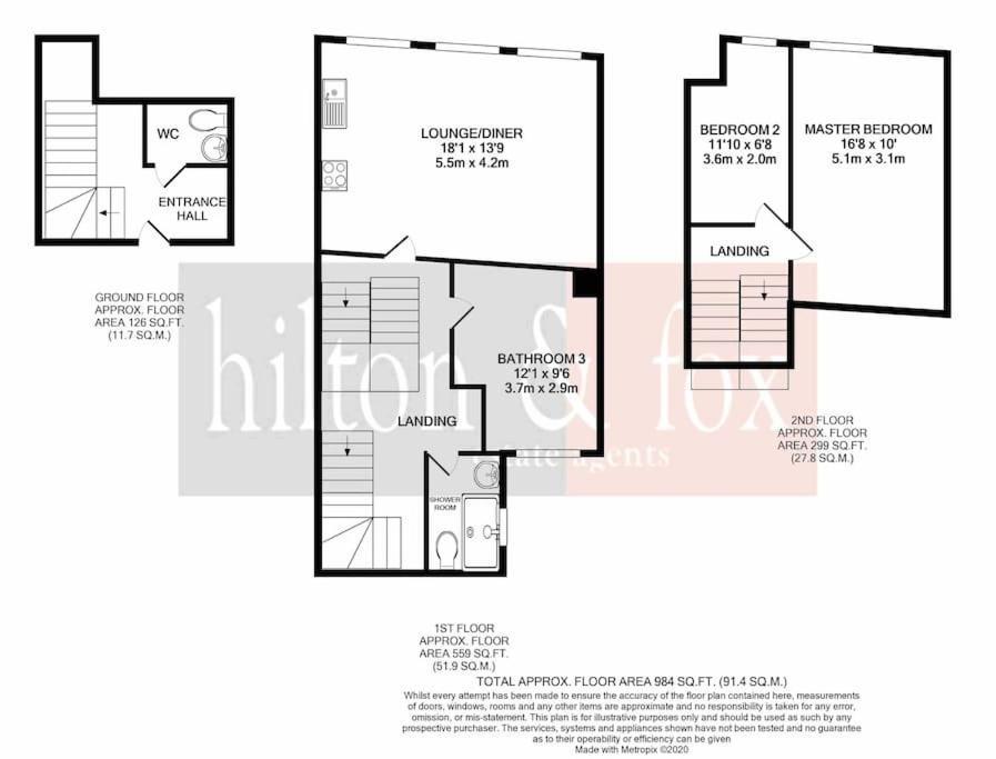 3Br Duplex Penthouse Harrow Centreアパートメント エクステリア 写真